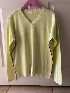 Lisa Todd Light Green V-Neck Women's Sweater